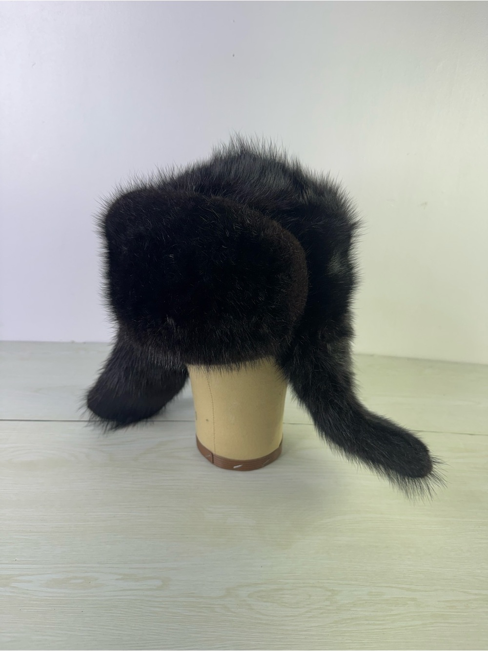 Russian Ushanka Real Fur Winter Trapper Hat with Ear Flaps